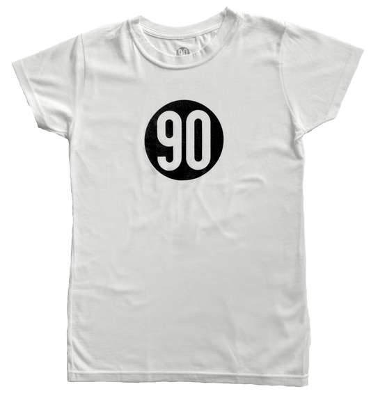 UNISEX LOGO TEE, White/Black, Clothing