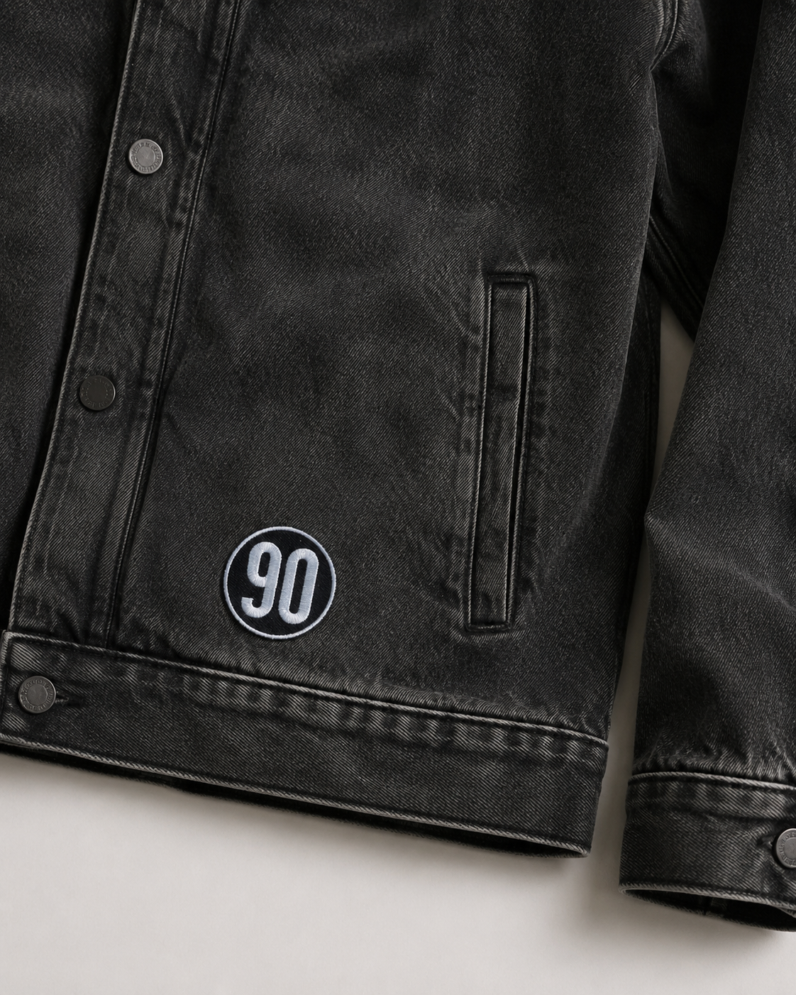90 Classic Patch — Embroidered Iron-On Logo