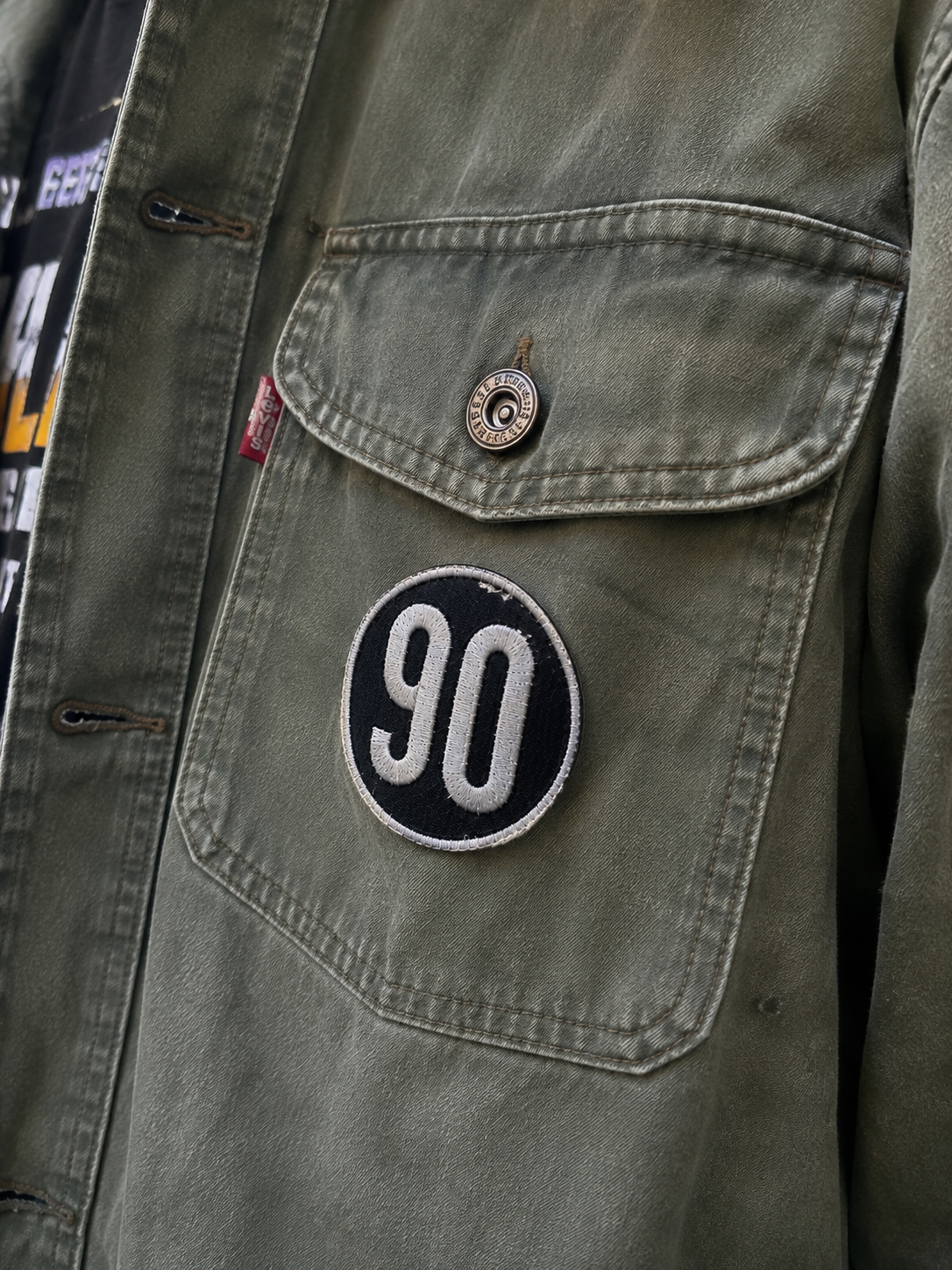 90 Classic Patch — Embroidered Iron-On Logo