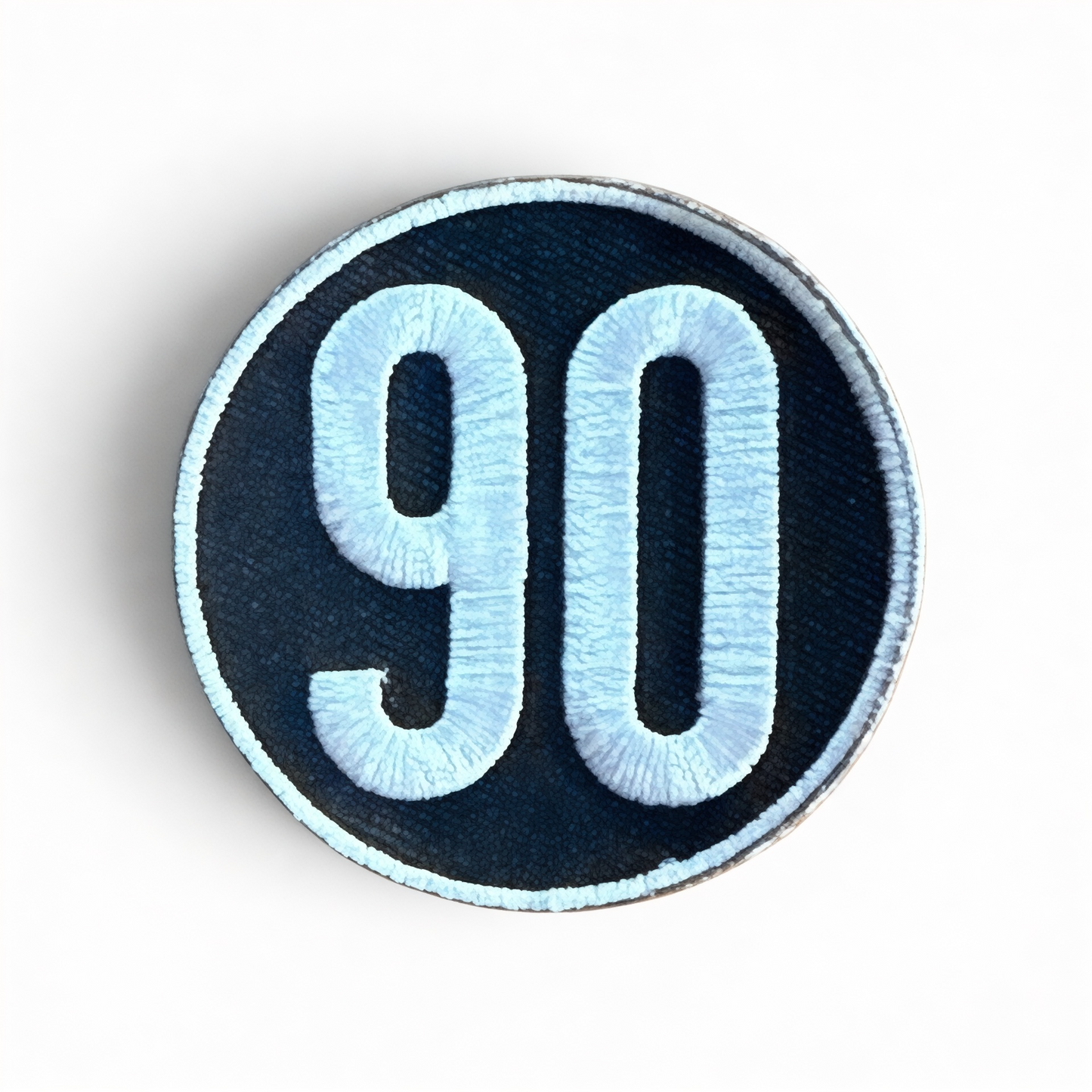 90 Classic Patch — Embroidered Iron-On Logo